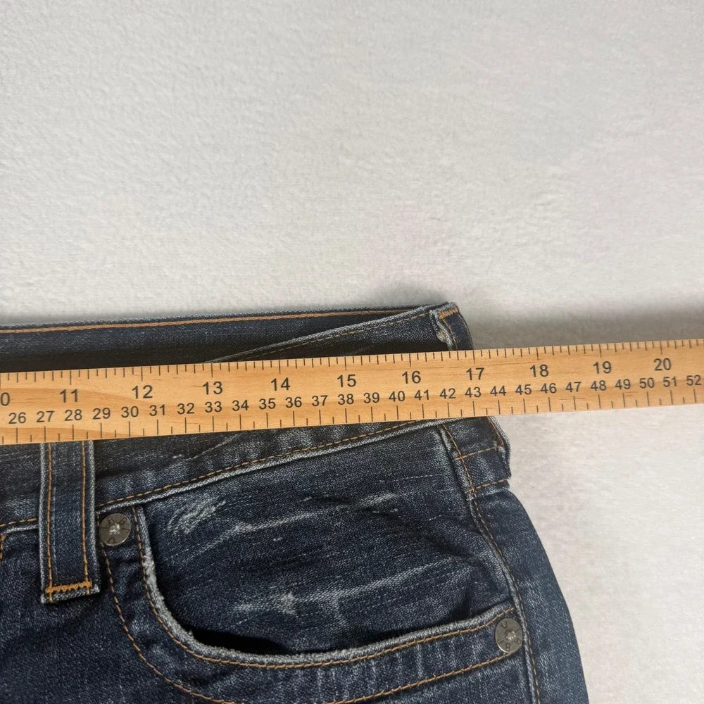 True Religion Ricky Jeans Mens 31 Dark Wash Denim Relaxed Straight Y2K Horseshoe